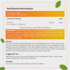 Nutritional information of our liquid vitamin c supplement