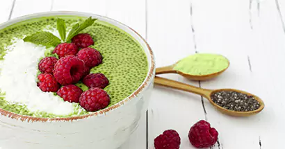 Green Matcha Chia Dessert