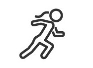 cartoon image of woman running to show becoming more active cartoon image of woman running to show becoming more active