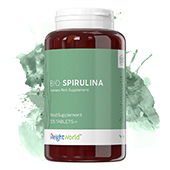 front view of packaging for weightworld bio spirulina capsules front view of packaging for weightworld bio spirulina capsules