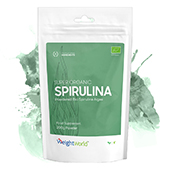 front view of packaging for weightworld bio spirulina powder front view of packaging for weightworld bio spirulina powder