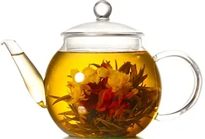 teap pot with detox tea which include dandelion, senna and yerba mate