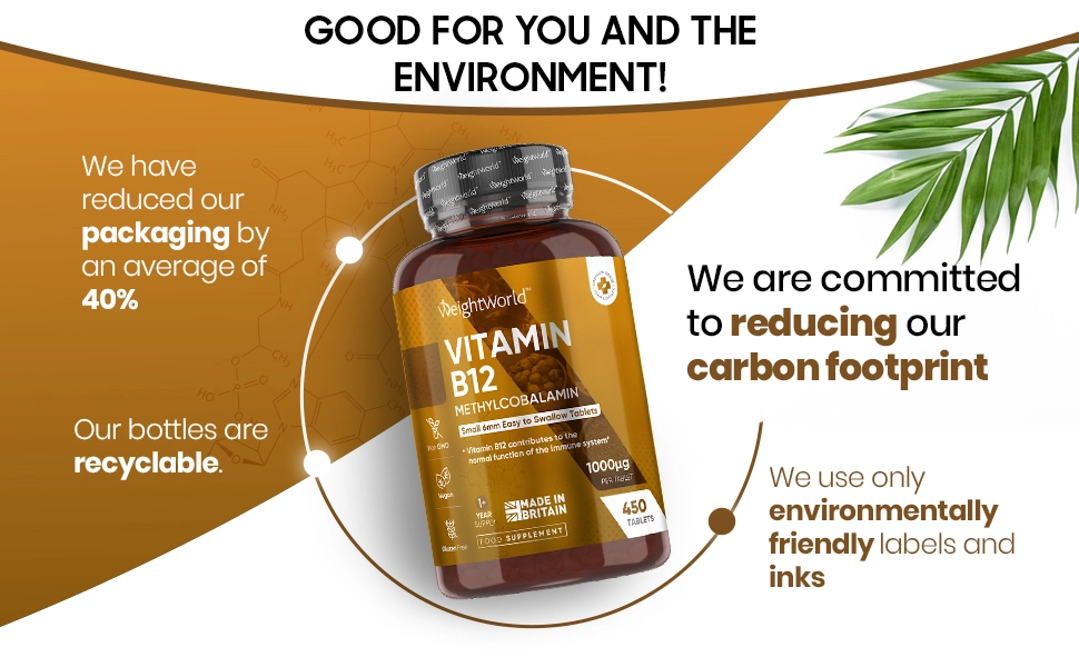 Buy Vitamin B12 Tablets from WeightWorld and be good to the environment