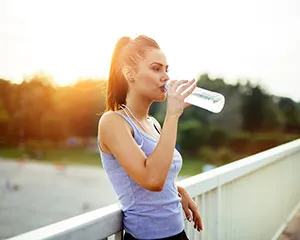 Woman Drinking Water