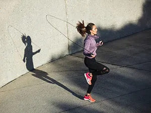 Woman Skipping With A Rope