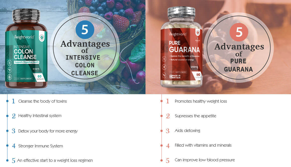 infographic of the 4 advantages of guarana and colon cleanse infographic of the 4 advantages of guarana and colon cleanse