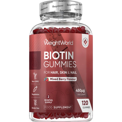 biotin-gummies-for-hair-skin-and-nails-450mcg-uk-front