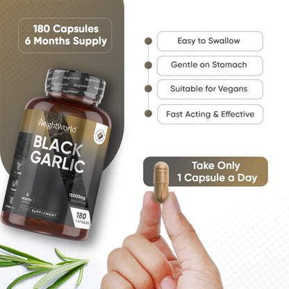 Nutritional information of our black garlic capsules
