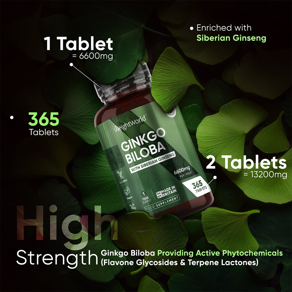 Features of our ginkgo biloba UK tablets