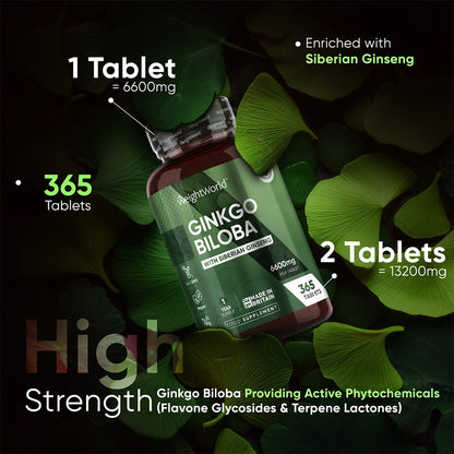 Features of our ginkgo biloba UK tablets