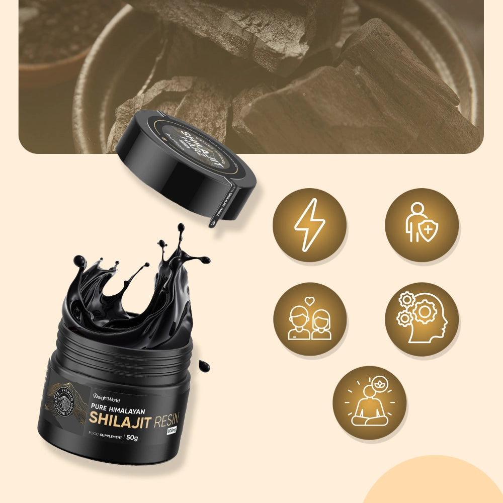 Pure Himalayan Shilajit Resin | 50g 62 Servings | 2-Month Supply ...