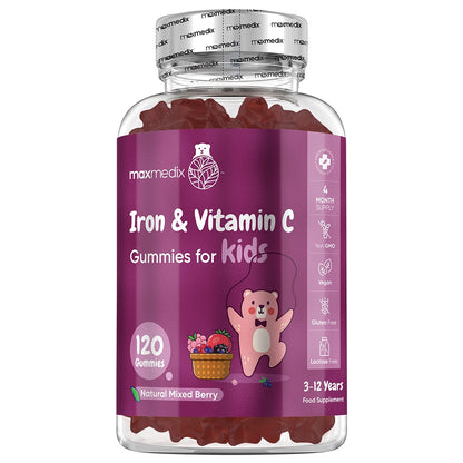 Bottle of WeightWorld Iron Gummies for Kids with Vitamin C