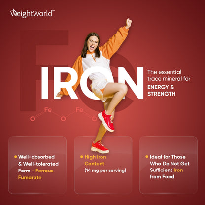 Benefits of our iron with vitamin C gummies