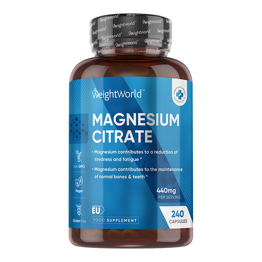 Bottle of WeightWorld Magnesium Citrate Capsules