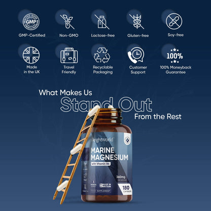 Key differentiators of our Marine Magnesium and Vitamin B6 Capsules