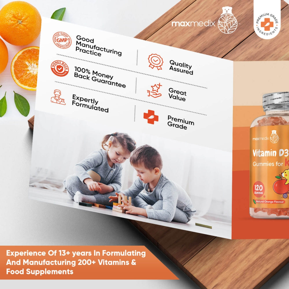 Guarantee of our Vitamin D3 Gummies for Kids