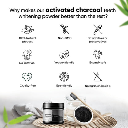 Reasons to choose mySmile Activated Charcoal Powder