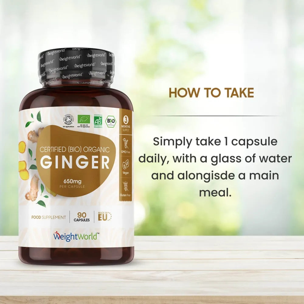 How to take our organic ginger capsules