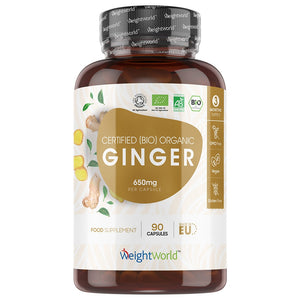 WeightWorld organic ginger capsules