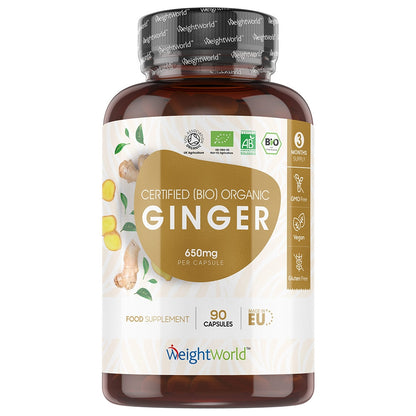 WeightWorld organic ginger capsules