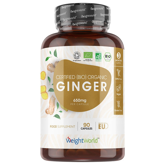 WeightWorld organic ginger capsules