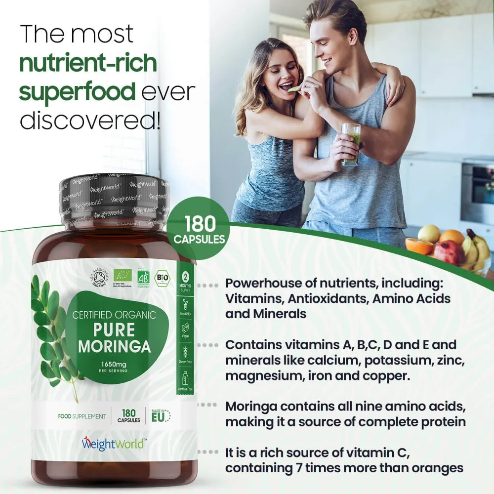 Features of our moringa leaf capsules