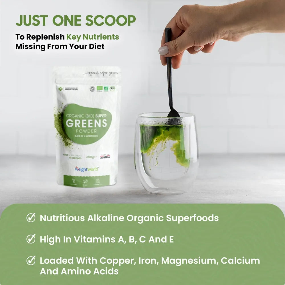 Nutrition in our super greens powder
