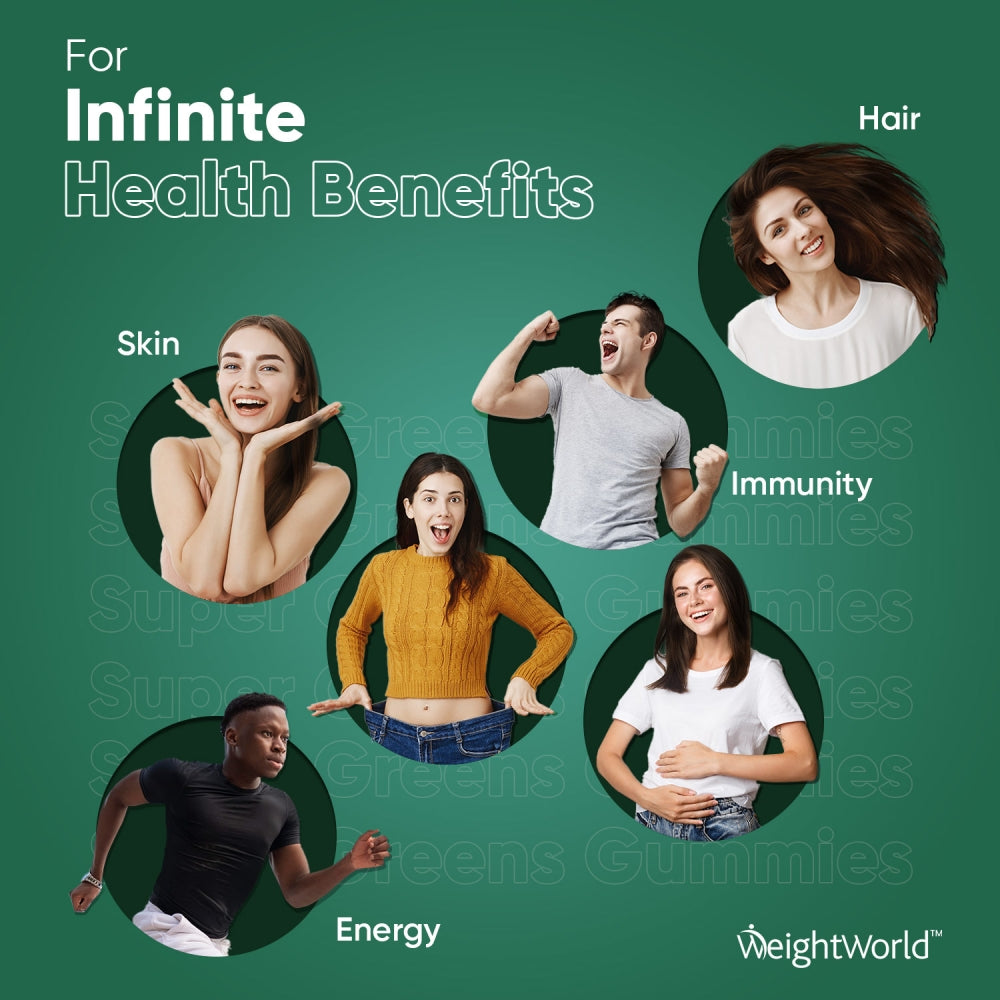 "Benefits of our Super Greens Gummies "