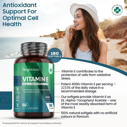 Features of our Vitamin E 400 IU Capsules