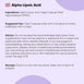 Ingredients and directions to use our Alpha Lipoic Acid Capsule supplement