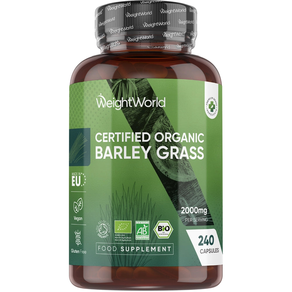100% Certified Organic Barley Grass Capsules
